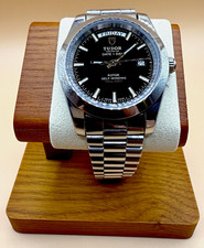 Tudor Prince Date-Day 76200 Black Dial Serviced OEM NATO Rolex Crown picture