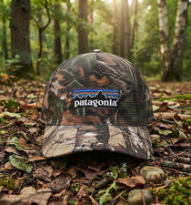 Patagonia  Embroidered Mesh Trucker Hat, Adjustable Snapback Cap picture