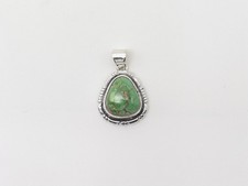 Antoinette Martinez Navajo Sonoran Gold Turquoise Sterling Silver Pendant picture