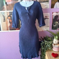 Boho Zara Trafaluc Navy Dress Size M picture