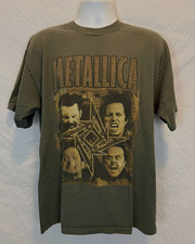Vintage 1996 Metallica Poor Touring Me Shirt XL 96/97 Load Tour Olive Green picture