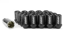 RAYS BLACK LUG DURA NUTS STRAIGHT L42 42MM WHEEL WHEELS LOCK M12x1.5 12x1.5 picture