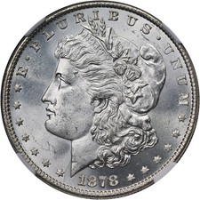 1878-P 8TF Morgan Silver Dollar NGC MS65 Superb Eye Appeal Strong Strike picture