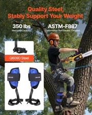 Tree Climbing Spikes Set, Height-Adjustable Tree Climbing Gear with Straps & Har picture