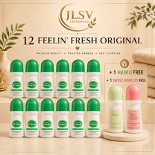 Avon Feelin’ Fresh Original Roll-On Deodorant 12 Pack + 2 Free 2.6 oz picture