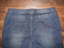 Lane Bryant Blue Denim 5-Pocket Capri Cropped Jeans Women's Size 26 picture