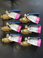 EVERBILT  ( MADE IN ITALY )  1/2 in LEAD FREE Brass Ball Valve  LOT OF 6  New  picture
