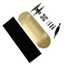 Basic Complete Wooden Maple Handmade Fingerboard Finger Skateboard Pro Set picture
