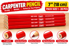 7 inch Lowe's Red Carpenter Pencil Pack size 1-20 picture