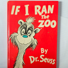 Out of Print Dr Seuss If I Ran the Zoo Hardback / 1976 Vintage Printing picture