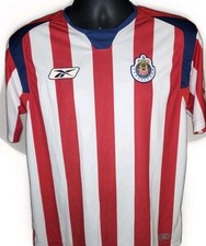 Official Reebok Men's Red White  Chivas de Guadalajara Jersey 2004 Size Small picture
