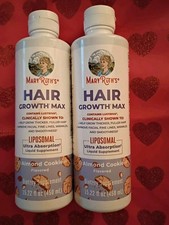 MARY RUTH'S HAIR GROWTH MAX Lipsomal Containing Lustriva 15.22oz 2 Bottles picture