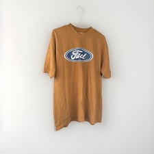 FUCT Oval Ford Parody Shirt Bronze Brass Size L  Graphic Tee Short Sleeve picture