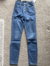 J Brand Lillie High-Rise Skinny Crop Jeans Vivacious Wash Button-Fly Sz. 23 picture