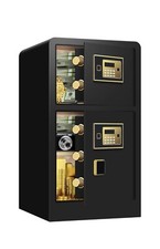 5.1 Cu.ft Safe Box Fireproof,Double Door Home Safe Security Box W/Hidden Storage picture