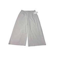 NWT Athleta Brooklyn Wide Leg Crop Pant Grey Featherweight Stretch Women 8 30X24 picture