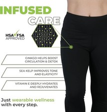 Green drop High Waist Anti Cellulite Leggings - Large picture