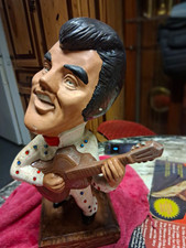 Vintage 1970's-1977 Bobblehead Figurine Holding Guitar Novelty Music Decor picture