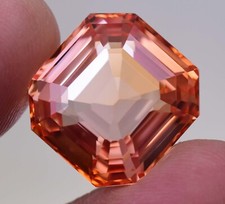 Natural imperial Topaz 35.30 Ct Octagon Stunning Unheated AGL Certified Gemstone picture
