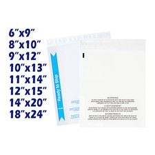 Clear Poly Bags with Suffocation Warning  6x9 8x10 9x12 11x14 12x15 14x20 18x24 picture