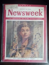 VINTAGE Newsweek Aug 26, 1946: VIVIEN LEIGH Scarlett O'Hara to Cleopatra. RARE picture