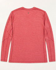 Lululemon Mens Long Sleeve Shirt L Heathered Red Coral Athletic Running Workout picture
