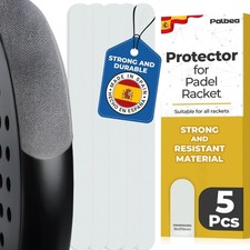 Transparent Padel Racket Protector - Pack of 1/2/3/5 - Rough & Lightweight Fr... picture