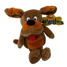 The Wiggles Wags The Dog Plush Stuffed Animal 2002 Spin Master Brown Toy NWT 8in picture