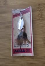 Vintage Mepps Aglia Size 2 Silver Inline Spinner Fishing Lure NOS on Card France picture