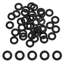 40Pcs M6 Black Flat Washer Carbon Steel Black Coating Blacks Washer Stainless picture