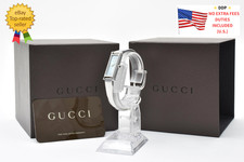 ▶ [ Exc+5 ] Vintage GUCCI 1500L Quartz Blue Dial Womens Bangle Watch From JAPAN picture