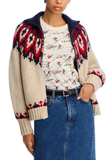 The Great. women's The Nordic full zip Cardigan Sweater - size XL - retail $375 picture