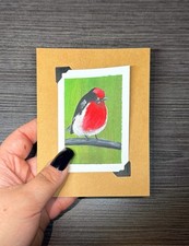 ACEO Original Acrylic Painting Bird Series by Emily picture