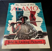 VINTAGE 1955 The Story of the Alamo Comic Book Frederic Ray DRT History Map picture
