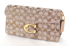 COACH Tabby Shoulder Bag Size 26 Crystal Signature Jacquard Mushroom CDZ34 B4/MS picture