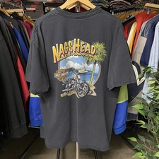 Vintage 2003 Harley-Davidson Nags Head North Carolina Black T-Shirt Men's 2XL picture