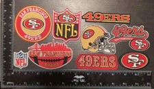 SAN FRANCISCO 49ERS SET OF 9 NFL FOOTBALL IRON ON PATCHES U GET ALL IN PHOTO picture