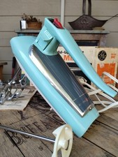 Vintage Retro GE hand mixer M47 Turquoise w/Box - Drink Mixer   picture