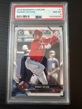 2018 BOWMAN CHROME #1 SHOHEI OHTANI PSA 8 picture