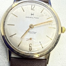 Vintage Hamilton THINLINE Masterpiece 10K GF Manual Wind Running picture