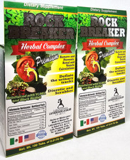 Rock breaker rompe piedras 2 pack 2 boxes herbal complex black radish 100 tabs picture