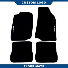 Car Floor Mats For VW Golf Mk2 1985-1993 Waterproof Black Velour Carpet Liners picture