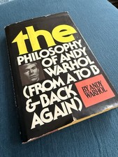 Philosophy of Andy Warhol From A to B and Back Again SIGNED / 1st Edition 1975 picture