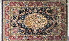 FASCINATING FINE 100% SILK GENUINE SIGNED OZIPEK HEREKE TURKISH RUG  picture