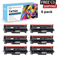 6 Pk TN760 Toner Cartridge /DR730 Drum for Brother MFC-L2710DW MFC-2750DW DCP-L picture