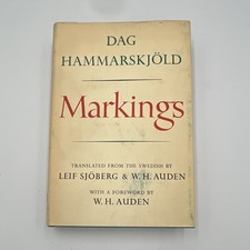 Dag Hammarskjöld Markings Sjöberg Auden Trans. HC Alfred A. Knopf Dust Jacket picture