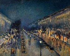 Camille Pissarro Paris Street Painting Vintage Giclee Print on Fine Art Paper picture