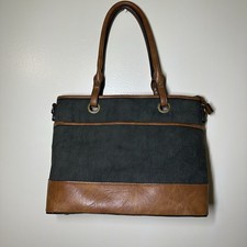 NWT Simply Noelle Hunter Green And Brown Purse picture