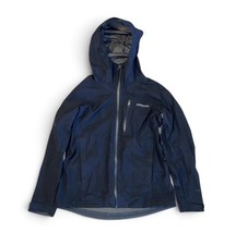 Patagonia Women’s Black Calcite Gore-Tex Hooded Rain Jacket Size Large picture