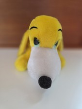 Vintage Dakin Yellow Dog Plush Green Eyes 6 Inch 1976 Long  Snout RARE picture